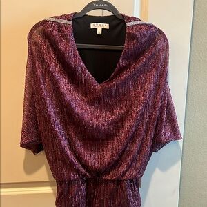 Chaus Shimmering Purple Top